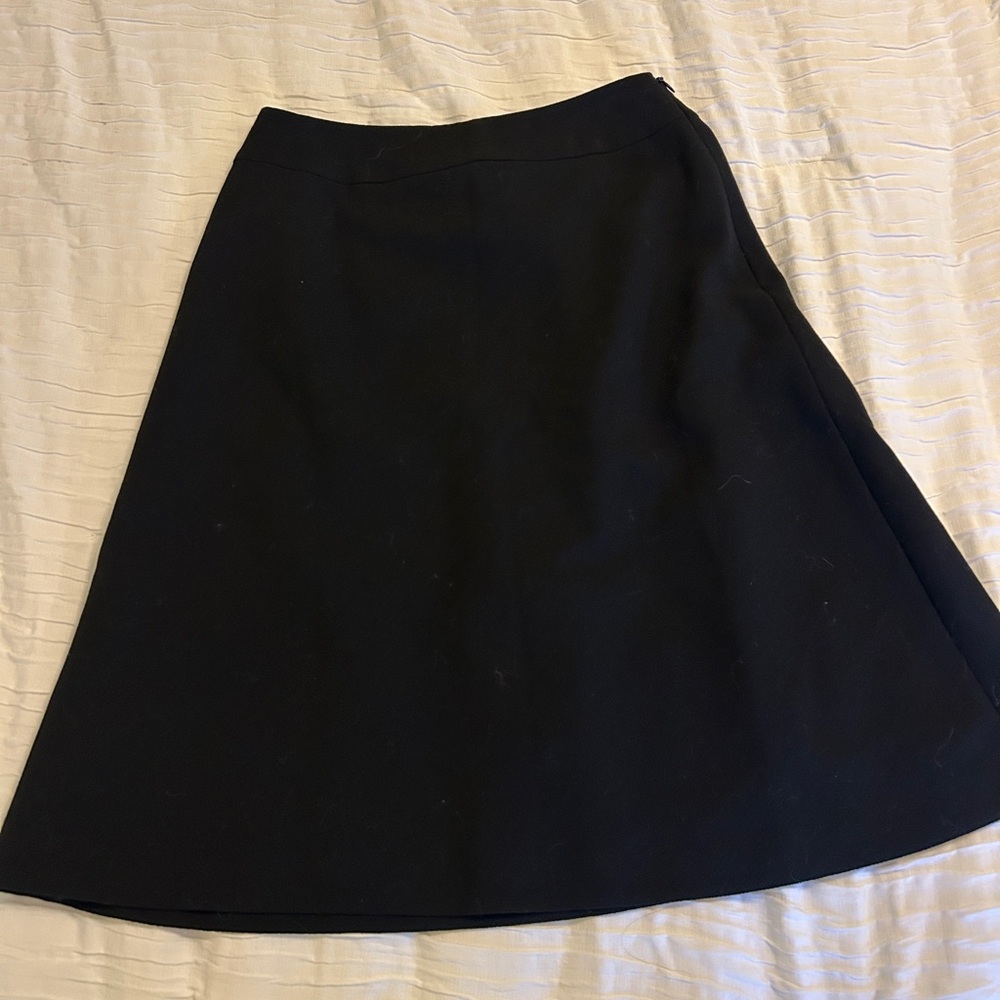 Talbots 90s Black A-Line Skirt
